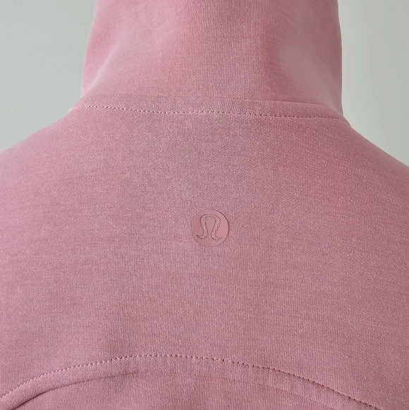 Lululemon 2 Light Baby Pink Brushed Softstreme Half Zip Sweater - Picture 4 of 8